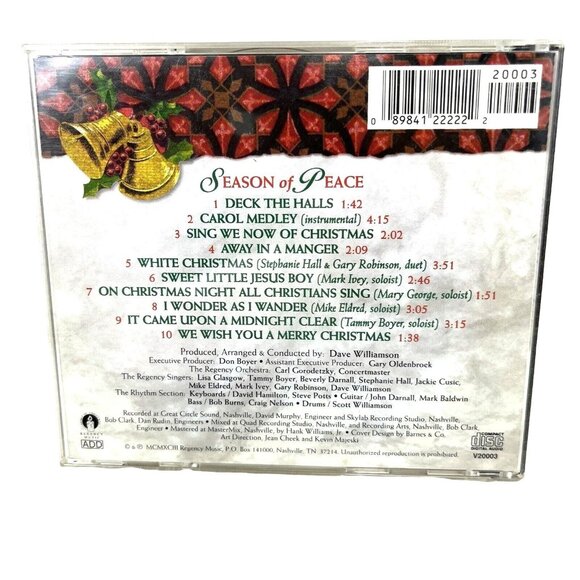 Season Of Peace Christmas Tapestry CD The Regency Singers & Orchestra - Picture 2 of 6